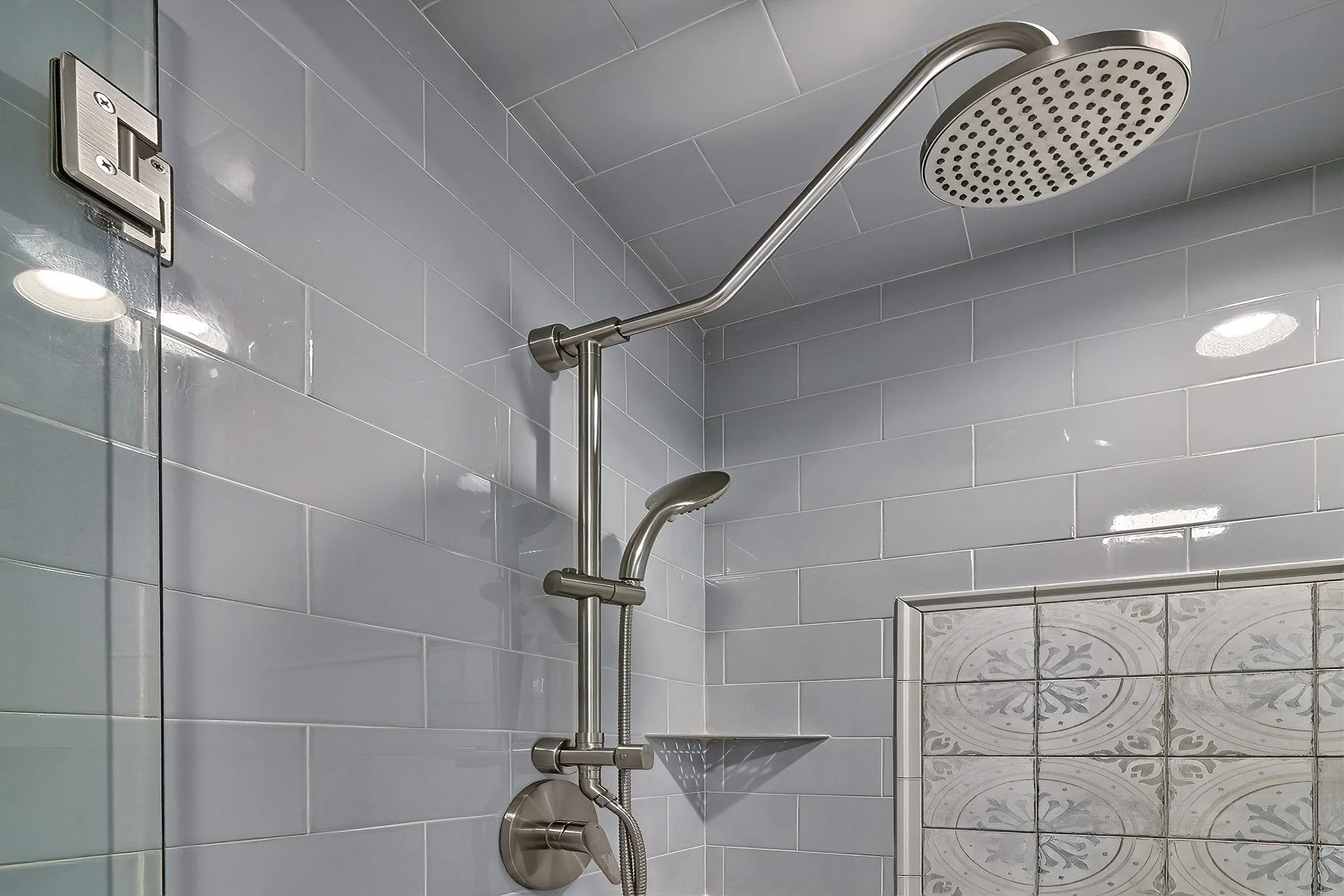 Polished bathroom shower detail for guest comfort.